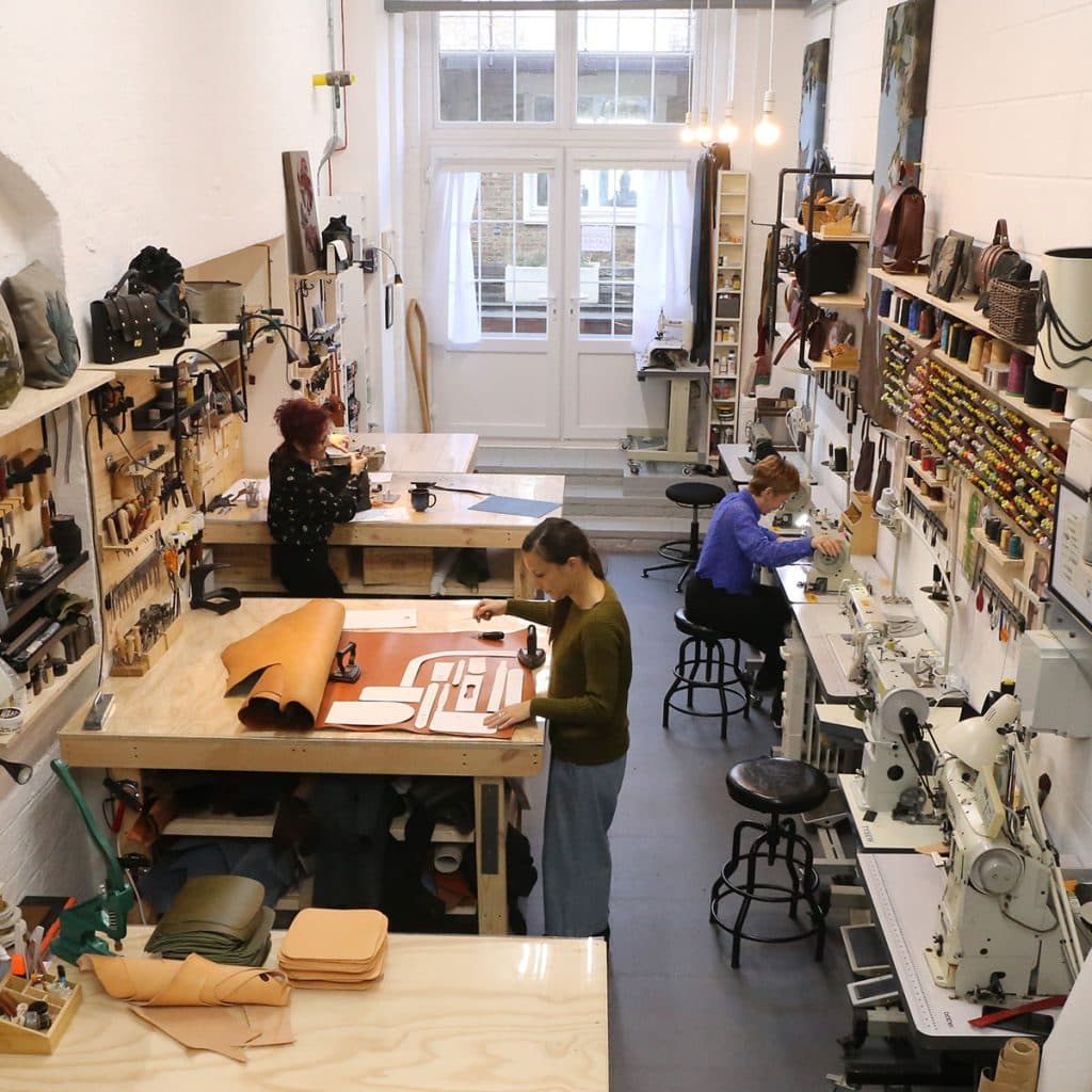 Photo of our leather repair workshop