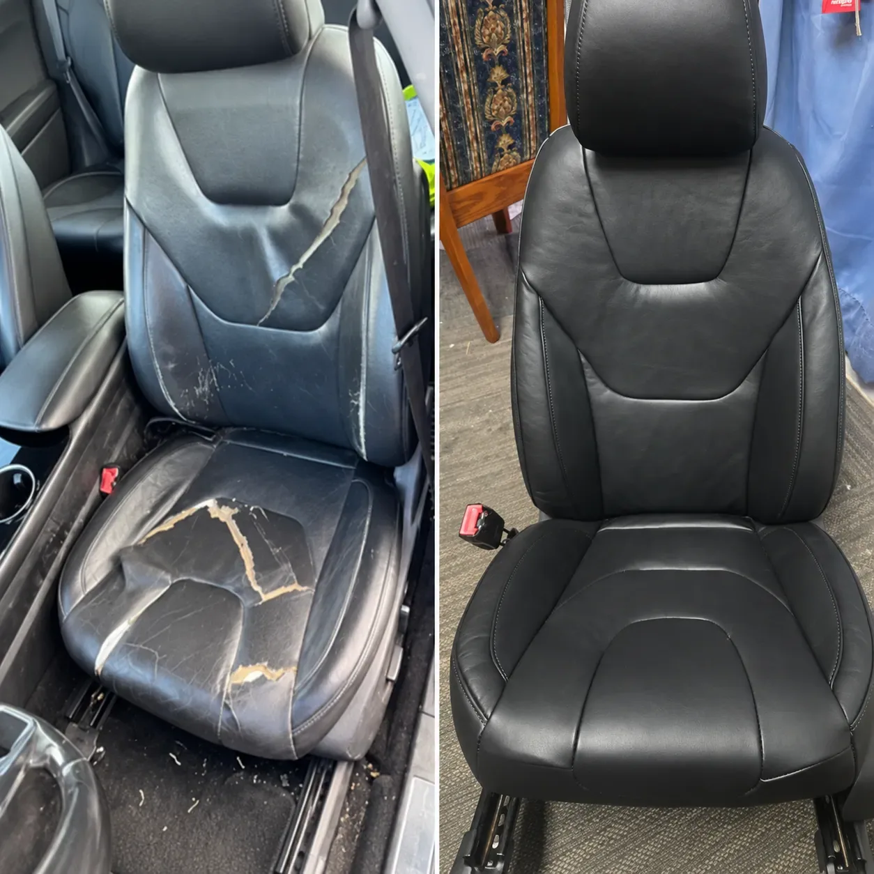 Police Vehicle Seat Full Reupholstery & Custom Modification